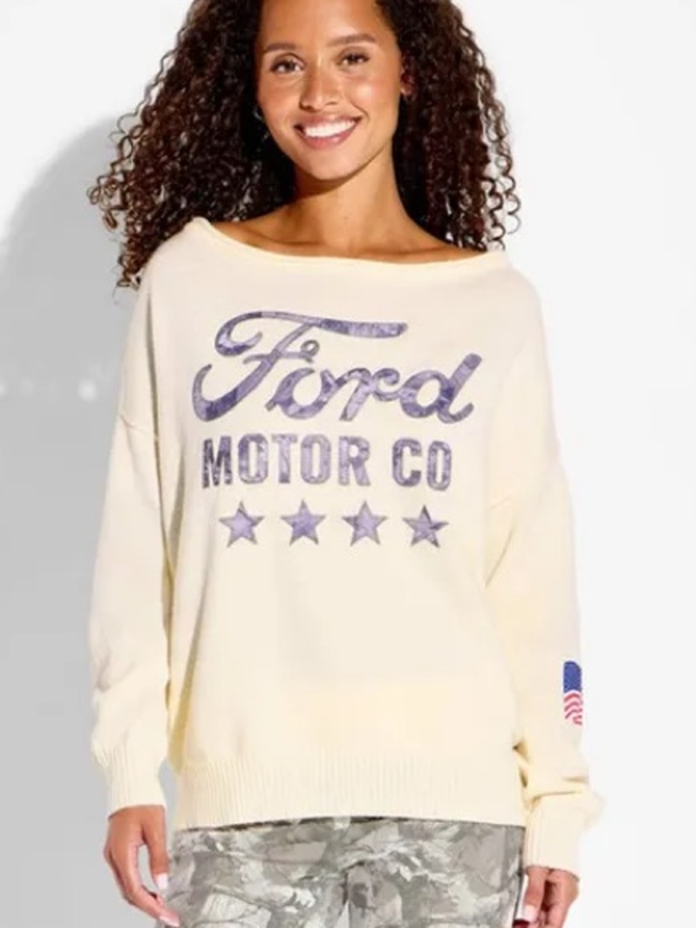 Ford Women's Graphic Pullover new